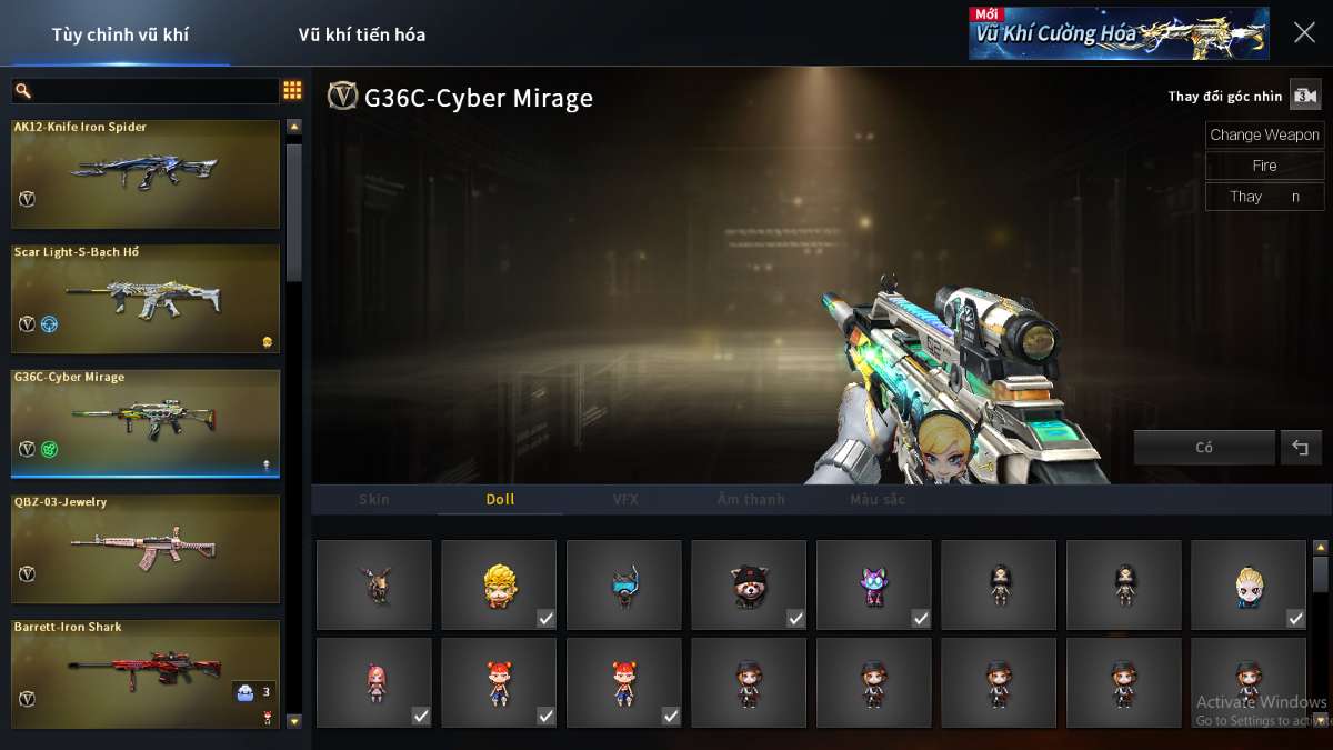 shop acc cf uy tin gia re